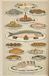 Platos de pescado, del 