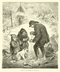 Pesca en invierno en Holanda