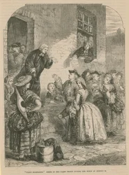 Matrimonios en Fleet; escena en la prisión de Fleet durante el reinado del Rey Jorge II