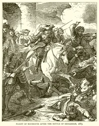 Huida de Monmouth después de la Batalla de Sedgemoor, 1685