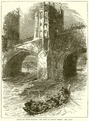 Huida de la Reina Leonor: La escena en el Puente de Londres