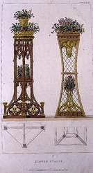 Soportes de flores, lámina 163 de Ackermann