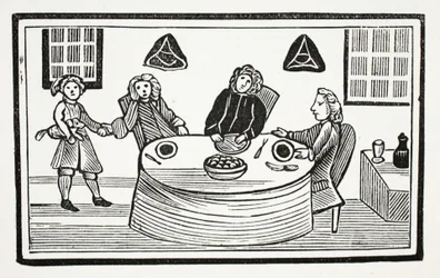 Fortunato, ilustración de Chap-books del Siglo XVIII de John Ashton, pub. 1882