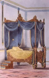 Cama con Dosel, lámina 186 de 