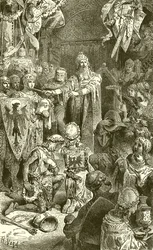 Corte de Federico Barbarroja en Maguncia