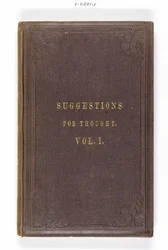 Portada de Sugerencias para el pensamiento de Florence Nightingale para buscadores de la verdad entre los artesanos de Inglaterra, impreso por Eyre & Spottiswoode, Londres, 1860
