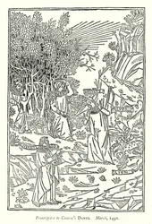 Frontispicio de la Dante de Coaeca, marzo de 1491