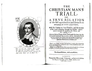 Frontispicio de La prueba del hombre cristiano por John Lilburne, 1641
