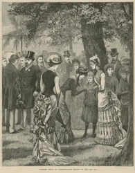 Fiesta en el jardín en Marlborough House el 23 de julio de 1883