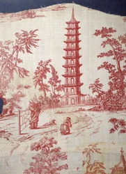 Escena de jardín con diseño de pagoda de William Chambers (1723-96)