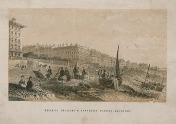 Vista general de Adelaide Crescent y Brunswick Terrace