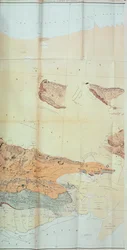 Mapa geológico del Desierto de Cutch, 1870