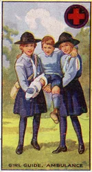 Insignia de Ambulancia de Girl Guide, 1923