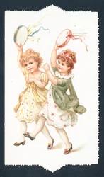 Chicas bailando con panderetas