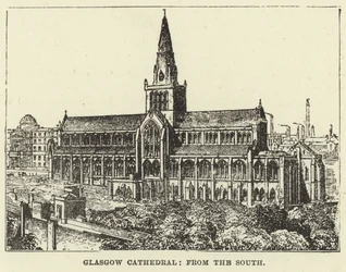 Catedral de Glasgow, desde el sur