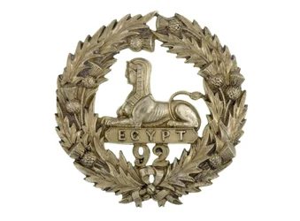 Insignia de Glengarry, c.1874-81 (metal blanco)