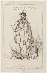 ¡Vete ya, he rechazado un billete de diez libras por ella! Un astuto de Tufton Street Pit, c.1825