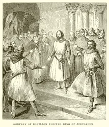 Godofredo de Bouillón elegido rey de Jerusalén