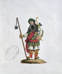 Gog, ilustración de una de las estatuas de los gigantes legendarios del Guildhall