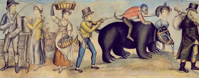 Camino a la feria (detalle)