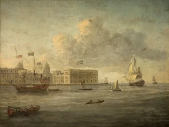 Hospital de Greenwich, frente al cual yace el Yate Real