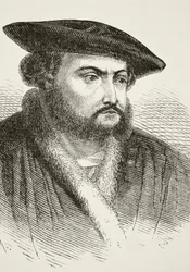 Hans Holbein el Joven, de «The National and Domestic History of England» de William Hickman Smith Aubrey (1858-1916), publicado en Londres, h. 1890