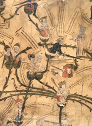 Harley 7353. Enrique IV (1367-1413) corta el árbol genealógico