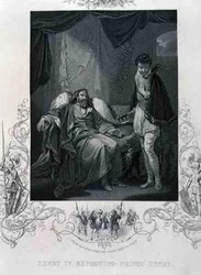 Enrique IV Reprendiendo al Príncipe Enrique, de Enrique IV por William Shakespeare
