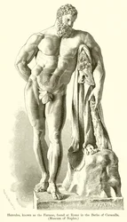 Hércules, conocido como el Farnesio, encontrado en Roma en los Baños de Caracalla (Museo de Nápoles)