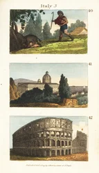 Vistas históricas de Italia