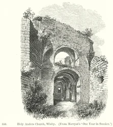 Iglesia de Holy Anders, Wisby (grabado)