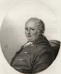 Horatio Walpole, grabado por Geremia, ilustración de 