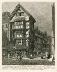 Casas recientemente situadas en la esquina oeste de Chancery Lane, Fleet Street, Londres