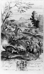 Caza del jabalí, de 