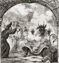 Ilustración después de George Cruikshank para el poema 