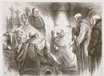 Ilustración de La Historia del Protestantismo por James Aitken Wylie (1808-1890), pub. 1878