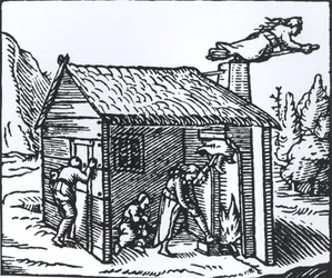 Interior de la casa de una bruja, 1579