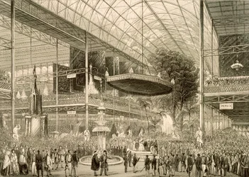 Interior de la Gran Exposición, Gran inauguración estatal el 1 de mayo de 1851
