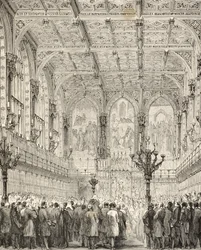Interior de la Cámara de los Lores, de 