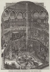Interior del Panopticon, Leicester-Square (grabado)