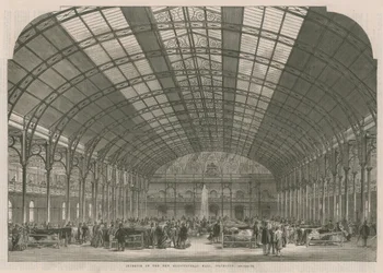 Interior del nuevo Agricultural Hall