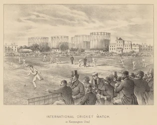 Partido internacional de cricket en Kennington Oval