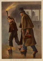 Jack el chico de los eslabones arroja una luz en mi camino (litografía en color)