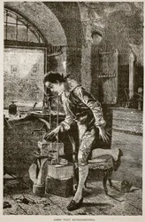 James Watt experimentando