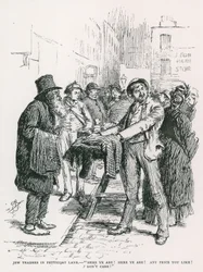 Comerciantes judíos en Petticoat Lane