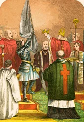 Juana de Arco en la coronación de Carlos de Francia