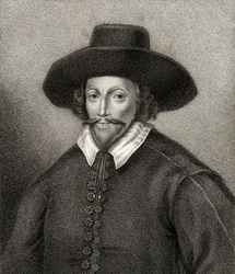John Holles, grabado por Bocquet, ilustración de 