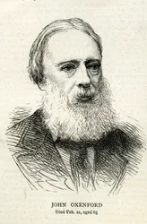 John Oxenford (1812-77) ilustración de The Graphic 1877