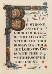Josué 1:9 (cromolito)
