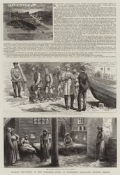 Karsakov y otros asentamientos de convictos en Saghalien (grabado)